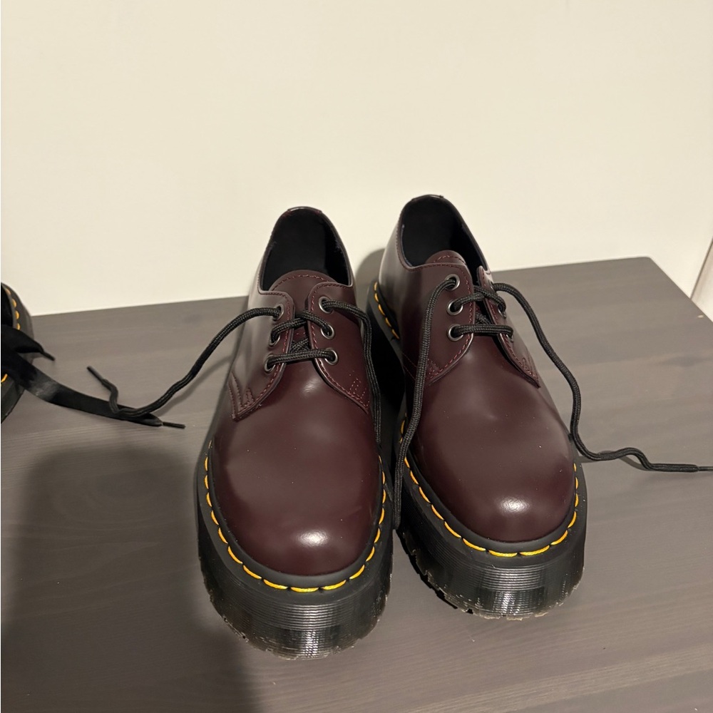 Dr. Martens platform 1461 Quad Burgundy, Size 6